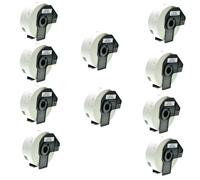 1 3 5 10 da 400 ETICHETTE ADESIVE COMPATIBILI BROTHER DK-11201 mm 29X90