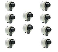 1 3 5 10 da 400 ETICHETTE ADESIVE COMPATIBILI BROTHER DK-11208 38x90 mm