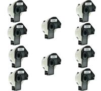 1 3 5 10 da 400 ETICHETTE in carta ADESIVE COMPATIBILI BROTHER DK-11204 17X54mm