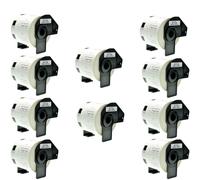 1 3 5 10 da 800 ETICHETTE ADESIVE COMPATIBILI BROTHER DK-11209 62x29 mm