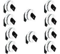 1 3 5 10 ETICHETTE ADESIVE COMPATIBILI BROTHER DK-22214 12mm x 30,48 mt