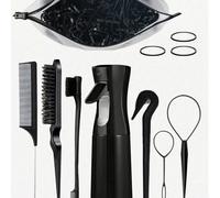 1/3/5/7/8 pezzi Set di strumenti per acconciature, Bottiglia spray da 200ml, Spazzole districanti, Spazzola per arricciare i capelli, Pettine a coda di ratto, Spazzola per bordi, Strumenti per intrecc