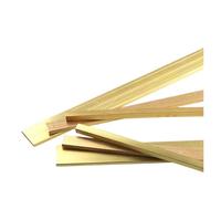 1/3/5/8 pezzi di striscia di piastra piatta in ottone da 500 mm di lunghezza, spessori 3,0 mm, 4 mm, 5 mm e 6 mm, materiale della piastra metallica solida in rame puro. per industriali(5 Pcs,4x4x500mm