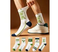 1/3/5 Paia di Calze Sportive da Uomo a Mezza Gamba, Calze Sportive Anti-Odore a Mezza Gamba per Uomini e Adolescenti, Adatte per Corsa, Basket, Versatili per Tutte le Stagioni, Morbide, Traspiranti, D