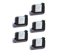 1/3/5 pezzi 2588+ 2588+(M) Nessuna cartuccia di inchiostro solvente crittografato for stampante portatile 600 DPI Data 12,7 mm Codificatore a getto d'inchiostro Materiale di stampa ampio(Blue,5pcs)