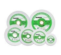 1/3/5 pezzi 50/75/85/100/115/125 mm Disco diamantato for taglio vetro Piastra di molatura Taglio giada Cristallo Ceramica Lama diamantata(125mm,3pcs)