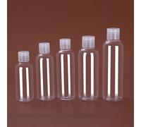 1/3/5 pezzi Bottiglie ricaricabili con tappo a farfalla in plastica, 10/20/30/50/100ml Bottiglie ricaricabili per tonico/lozione/sapone per le mani ABS