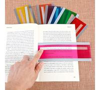 1/3/5 pezzi Etichette guida alla lettura colorate - Tracciatore di linee di lettura, migliora la comprensione, adatto per libri, articoli, guide di studio, design trasparente, accessorio segnalibro du