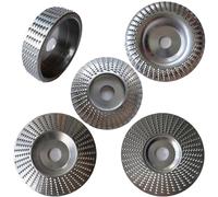 1/3/5 pezzi Foro 16 mm 22 mm Mola for lucidatura del legno Disco rotante abrasivo Strumento for intaglio del legno Disco abrasivo Strumento for smerigliatrice angolare(5pcs Silver,Bore 22mm)