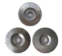 1/3/5 pezzi Foro 16 mm 22 mm Mola for lucidatura del legno Disco rotante abrasivo Strumento for intaglio del legno Disco abrasivo Strumento for smerigliatrice angolare(3pcs Silver,Bore 22mm)