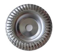 1/3/5 pezzi Foro 16 mm 22 mm Mola for lucidatura del legno Disco rotante abrasivo Strumento for intaglio del legno Disco abrasivo Strumento for smerigliatrice angolare(1pcs Silver Bend,Bore 22mm)