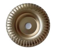 1/3/5 pezzi Foro 16 mm 22 mm Mola for lucidatura del legno Disco rotante abrasivo Strumento for intaglio del legno Disco abrasivo Strumento for smerigliatrice angolare(1pcs Gold Bend,Bore 22mm)