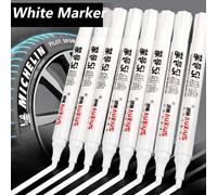 1/3/5 pezzi pennarelli bianchi 2.0mm penna gel bianca impermeabile oleosa graffiti fai da te schizzi pennarelli cancelleria materiale scolastico