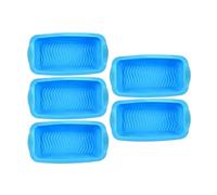 1/3/5 pezzi stampo for cubetti di ghiaccio cassa in silicone grandi dimensioni blocco for secchio grande for bagno congelamento(Blue-5PC)