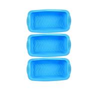 1/3/5 pezzi stampo for cubetti di ghiaccio cassa in silicone grandi dimensioni blocco for secchio grande for bagno congelamento(Blue-3PC)