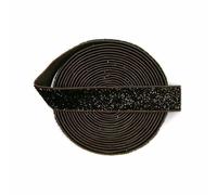 1 3 5 Yard 5/8" 15mm Metallic Glitter Elastic FOE Spandex Band Elastico per Capelli Cerchietto Lingerie Tutu Vestito Cucito Trim-Marrone-5 Yard