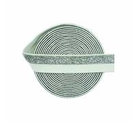 1 3 5 Yard 5/8" 15mm Metallic Glitter Elastic FOE Spandex Band Elastico per Capelli Cerchietto Lingerie Tutu Vestito Cucito Trim-Argento_a-3 Yard
