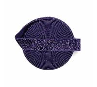 1 3 5 Yard 5/8" 15mm Metallic Glitter Elastic FOE Spandex Band Elastico per Capelli Cerchietto Lingerie Tutu Vestito Cucito Trim-Viola-1 Yard