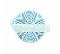 1 3 5 Yard 5/8" 15mm Metallic Glitter Elastic FOE Spandex Band Fascia per Capelli Fascia per Lingerie Tutu Vestito Cucito Trim-Blue Topaz-1 Yard