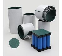 1/3/5M 18650 Guarnizione Isolante Batteria Orzo Carta Li-Ion Pack Cella Isolante Colla Nastro Pesce Ordito Elettrodo Cuscinetti Isolati-Larghezza 50mm,5 Metri,0.2mm