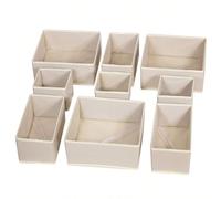 1/3/6/9/12 pacchi Scatole di stoccaggio in tessuto pieghevoli, organizzatori per cassetti di armadi e cassettiere, cesti e contenitori in tessuto, divisori per vestiti, biancheria intima, reggiseni, c