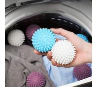 1/3/6 pezzi di colore casuale, Palla per bucato riutilizzabile, Palla per bucato per lavatrice, Ammorbidente per bucato, Palla per asciugatura del bucato, Palla anti-groviglio per bucato, Palline per