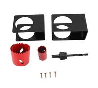 1-3/8 a 1-3/4 pollici Kit di installazione per serratura d’ingresso porta con modello guida, set di strumenti per la perforazione del foro della porta che include a tazza