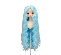 1/3 BJD Doll Wig Hair,for 21-23cm Head Circumference,Artificial Soft High Temperature Silk Wig for 1/3 Dolls Y465