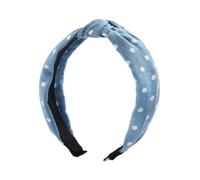 1/3 cerchietti per capelli in denim con stampa annodata per donne e ragazze per lo shopping lavaggio del viso cerchietti per capelli semplice denim copricapo (verde)
