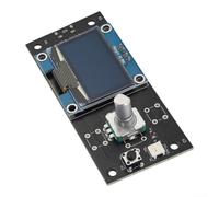 1.3" Mini12864 Modulo Display V0 per Parti Stampanti 3D | Corpo in metallo e plastica, design con bordo blu, dimensioni compatte da 33 mm, monitoraggio dello stato in tempo reale
