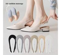 1/3 paia di calzini invisibili adatti per la primavera e l'estate, ideali per le scarpe da donna con tacco alto. Calzini con cuscino d'aria per massaggio 36-39Colore unicoTessuto