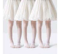 1/3 Paia di collant per bambini, collant in in rete ultra sottili e lucenti con strass di lusso, classici e minimalisti, comodi e morbidi, versatili e casual in seta, adatti per la vita quotidiana, va