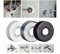 1/3 pezzi Connettore per rubinetto doccia in ABS, piastra di copertura per valvola angolare regolabile, adatto per accessori per rubinetti da cucina e bagno argento 20MM,argento 25MM,argento 30MM,nero