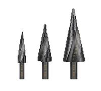 1/3 pezzi di punte for trapano a gradini in acciaio rapido da 4-12 mm, 4-20 mm, 4-32 mm, set di punte triangolari a spirale in acciaio rapido con azoto, adatte for coni metallici(3pcs)