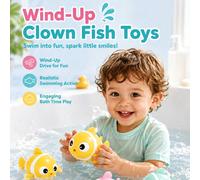 1/3 pezzi Giocattoli da bagno a molla a forma di pesce, rana e tartaruga, giocattoli educativi per l'apprendimento precoce per bambini, adatti per piscina, vasca da bagno, spiaggia, festa, gioco di in