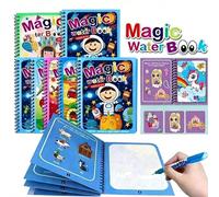 1/3 pezzi Libro da disegno ad acqua magico per bambini, libro da colorare ad acqua riutilizzabile, blocco per scarabocchi, giocattolo per graffiti per la scuola materna, regalo per il ritorno a scuola