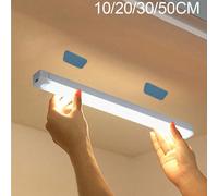 1-3 pezzi Luce notturna a LED, Striscia LED ricaricabile con sensore di movimento 10/20/30/50cm, Luce armadio magnetica adesiva, Facile installazione portatile, Adatta per armadio, camera da letto, ca