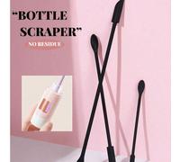 1/3 pezzi Mini spatola in silicone, spatola per trucco, piccola spatola per cosmetici, spatola per la bellezza riutilizzabile, spatola sottile per barattoli, raschietto per alimenti per estrarre l'ult