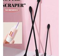 1/3 pezzi Mini spatola in silicone, spatola per trucco, piccola spatola per cosmetici, spatola per la bellezza riutilizzabile, spatola sottile per barattoli, raschietto per alimenti per estrarre l'ult