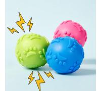 1/3 pezzi Palla di gomma latice naturale che fa squittire, giocattolo d'amore per amanti dei cani e mamme di cani - (Palla a unghia) per cani di taglia piccola e media, amato da cuccioli e proprietari