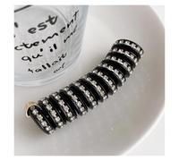 1/3 pz Linea Telefonica Corda for Capelli Delle Donne di Cristallo Coda Cavallo Alta Elastico Hairbands Ragazze Legami Dei Della Resina Scrunchies Accessori for per capelli spessi e sottili(Black-1pc)