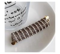 1/3 pz Linea Telefonica Corda for Capelli Delle Donne di Cristallo Coda Cavallo Alta Elastico Hairbands Ragazze Legami Dei Della Resina Scrunchies Accessori for(Champagne-1pc)