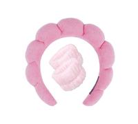 1/3 pz Set di cinturini per capelli con spugna Twist Spugna per capelli con stampa leopardata Fascia per capelli Fascia per il trucco viso