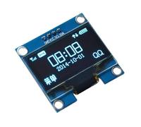 1,3" schermo LCD a colori 128x64 SPI/IIC compatibile, modulo blu bianco semplice di elettronica del collegamento 4Pin
