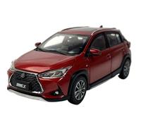 1:30 Per Toyota YARiS LX Modello Di Auto Classica Pressofusa Multicolore Con Portiere E Cofano Apribili(Red)