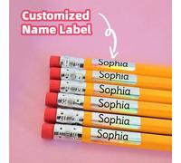 1-300 pezzi Adesivi olografici personalizzati con nome, etichette personalizzate per il ritorno a scuola con testo personalizzato, adatti per matite, quaderni, zaini, scatole del pranzo, borracce, org