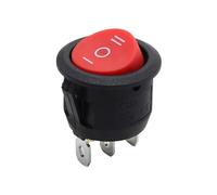 1~300 pezzi di interruttore a pulsante for auto LED da 23 mm con interruttore circolare KCD1 a 2/3 pin, 6A/250VAC, 10A/125VAC, unipolare(Dark Grey,1 piece)