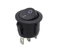 1~300 pezzi di interruttore a pulsante for auto LED da 23 mm con interruttore circolare KCD1 a 2/3 pin, 6A/250VAC, 10A/125VAC, unipolare(Brown,300 pieces)