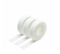 1~30R 5m/rotolo di nastro adesivo riutilizzabile con gancio e passante, larghezza 10~25mm, fai da te, con chiusura adesiva, cinturino in nylon, bianco x 3 rotoli, larghezza 20mm