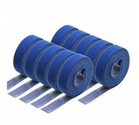1~30R 5m/rotolo di nastro adesivo riutilizzabile con gancio e passante, larghezza 10~25mm, striscia di fissaggio autoadesiva fai da te, cinturino in nylon, blu x 10 rotoli, larghezza 2